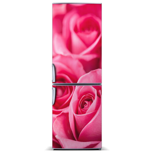 Details about   3D Art Fridge Kitchen Removable Sticker Magnet Flowers Plants Pink roses 