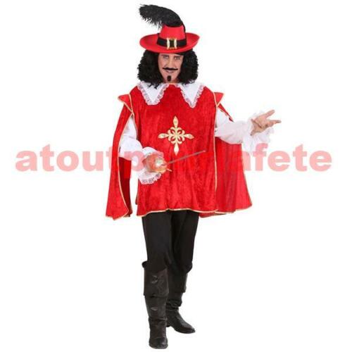 Costume Carnaval, Déguisement de Mousquetaire rouge adulte Louis XV -XVI