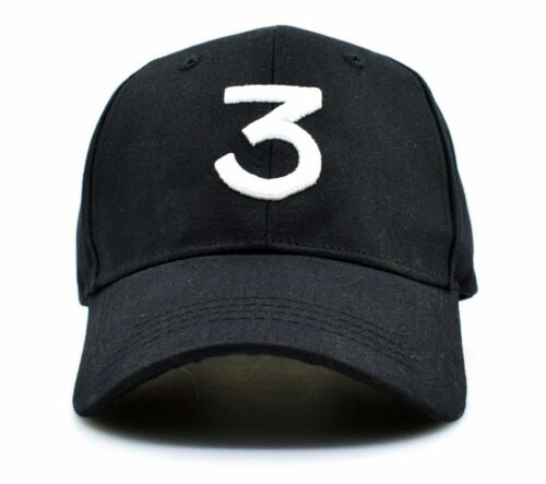 Rapper Men Hip Hop Baseball Cap Men Rapper 3 Streetwear Chance Hat Caps Black X