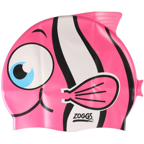 Zoggs Kids Silicone Character Swimming Cap Swim Pool Hat Childrens Fish Shark