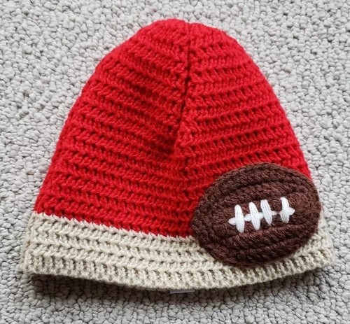 Kansas City Chiefs Red /& Tan Infant Knit Beanie NWT