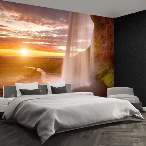Non woven Wall Mural Photo Wallpaper Poster Picture Image Waterfall Iceland