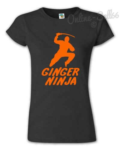 Ginger Ninja drôle homme tshirt haut femme toutes tailles enfants t shirt robe fantaisie
