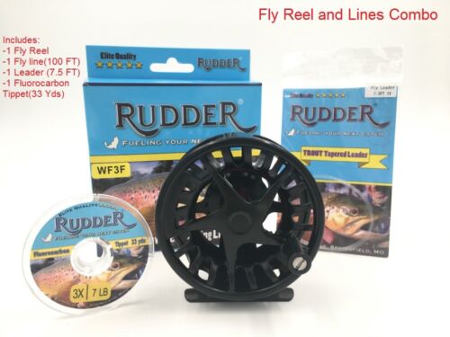 7/8 Combo Set Fly Line Leader Rudder Light weight Fly Reel Fishing Reels  5/6 