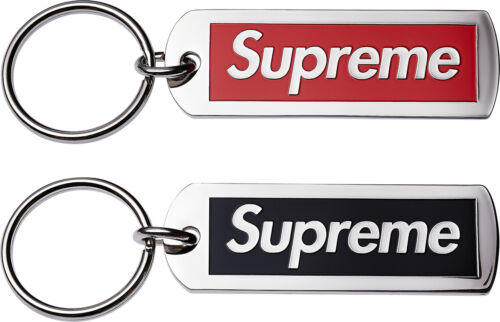 1 Red Supreme S/S 2013 Metal Tag Keychain Polished Box Logo LIMITED SOLDOUT RARE