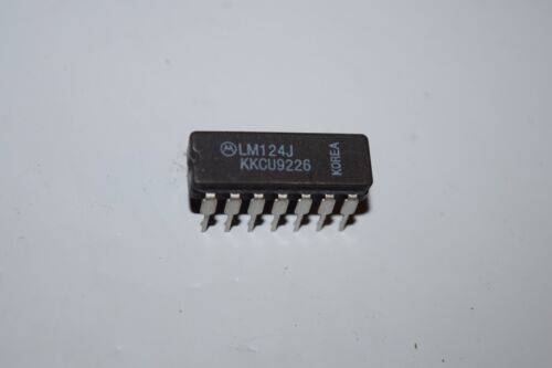 MOTOROLA LM124J 5962-01-091-3427 14-Pin Ceramic Dip OP Amp GP ±16V/32V IC Qty-4