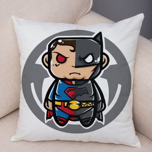 Superhero Cushion Cover Marvel Avengers Pillowcase Superman Batman Spider-Man