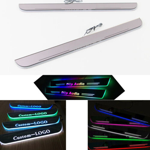 Customized Animation LED Door Sill Scuff Plate Courtesy Light For Chevrolet