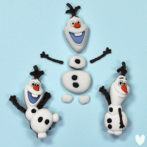 Olaf Elsa Sven Embellishments DISNEY Frozen 7750 Dress It Up Buttons
