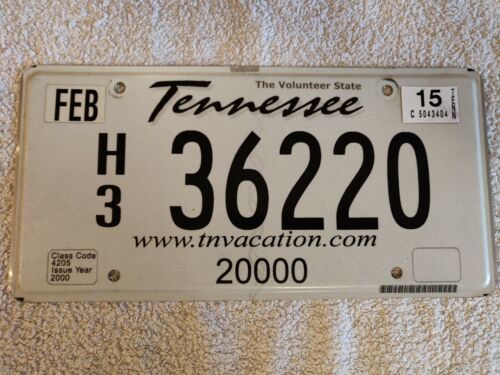 Genuine Pre-Owned USA License Plates Pick Your Own TENNESSEE SPECIAL £3.99