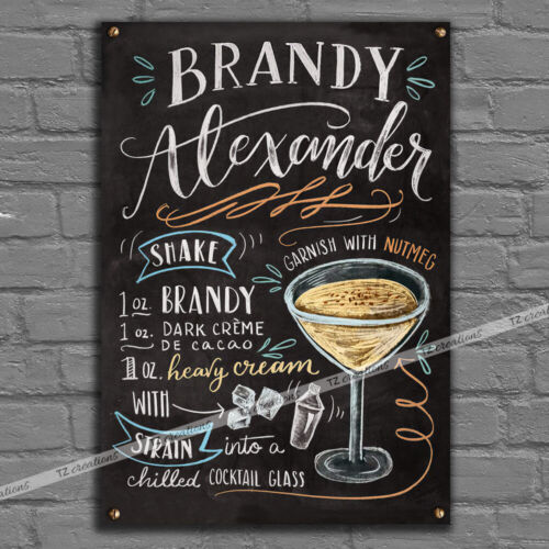 Brandy Cocktails Drink Recipes Party Bar Pub Club Gift Quality Fridge Magnet