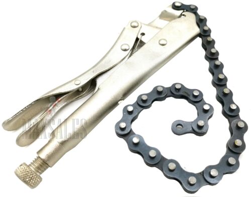 10/" Length 16 1//2/" Long CHAIN CLAMP VISE LOCKING WRENCH//OIL FILTER//PIPE PLIER