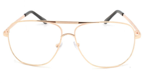 Vintage Classic Fashion Pilot  Sunglasses Clear Lens Frames Glasses Geek New