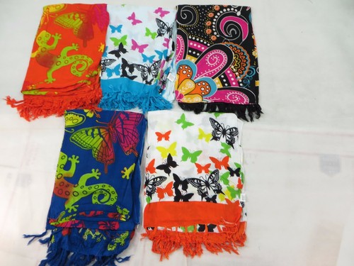 *US SELLER*Lot of 10 wholesale butterfly sarong pareos beach shawl wrap stole...