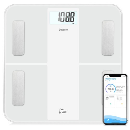 8in1 Bilancia pesapersone Corpo analisi bilancia 180kg Bilancia Bagno Bilancia Bluetooth USB
