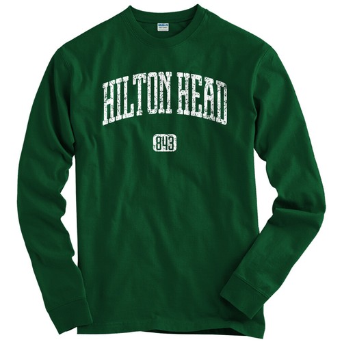 Youth Hilton Head 843 Long Sleeve T-shirt LS Men Lowcountry South Carolina