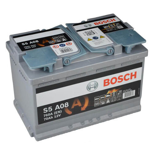 Bosch S5 A08 AGM VRLA Start-Stop Starterbatterie 70Ah Autobatterie *NEU*