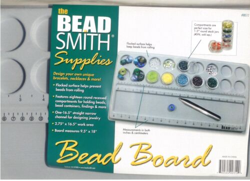 Large Flock Bead Board  w/ measurements 9.5" X 18" NEW BeadSmith Bead Board 