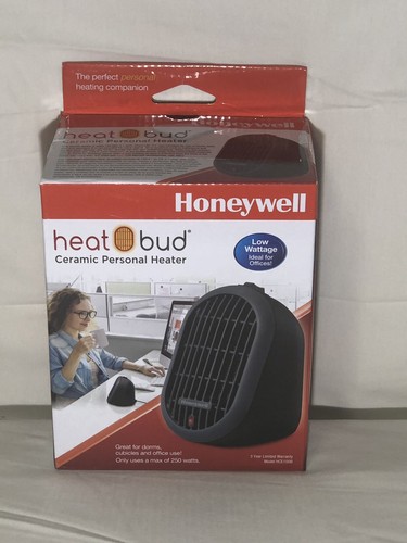 Honeywell Heat Bud Personal Ceramic Heater Uses max 250 watts