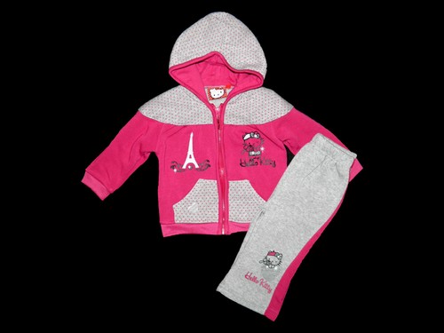 Jogginganzug Hello Kitty Jogger Pulli Jogginghose 62 68 74 80 86 92 NEU rosa