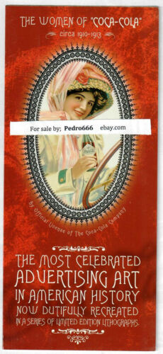The Women of Coca Cola Advertising Lithograph LE Art Brochure Coke 1910 1913 nos 
