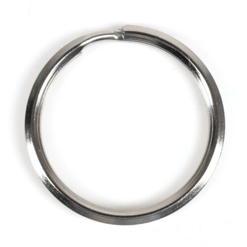 25mm STRONG STEEL SPLIT RING Keyring Hoop Key Ring Loop Silver Round Chain Link 