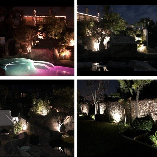 ALEDECO Outdoor Led Landscape Lights 12V 5W Low Voltage Waterproof Spotlight,8PK