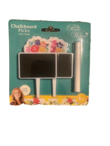 Pioneer Woman Birthday Cake Chalkboard Picks with Chalk  Brand New Box P 