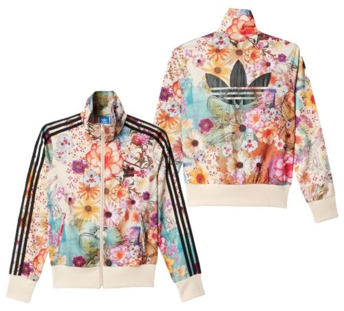 adidas jacket floral sleeves