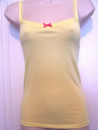 JENNI Sunny Yellow Lace-TrimmedTank With Adjustable Straps