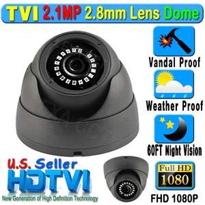 LEXAcctv TVI HD 2.1MP 1080P 2.8mm Wide Lens Security Dome Camera CCTV 2MP LEXAcctv TVI HD 2.1MP 1080P 2.8mm Wide Lens Security Dome Camera CCTV 2MP