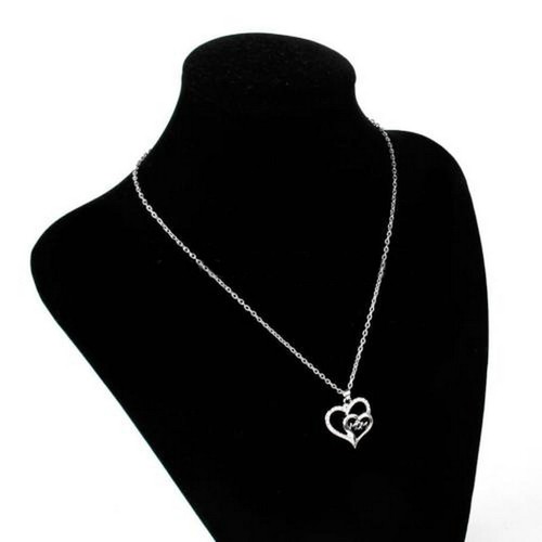 Mom Pendant Necklace Crystal Decor Mothers Day Present Women Jewelry Gift
