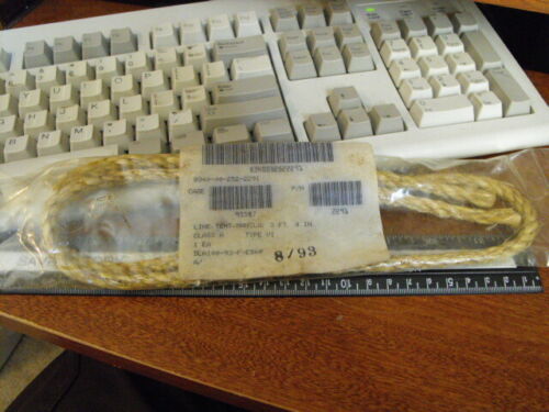3'4" New in Pack dated 9/93 US Military Issue Manila Tent Rope 