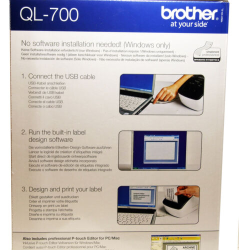 Brother Thermal Label Printer QL700 Print Postal Address Labels Labeller BNIB 