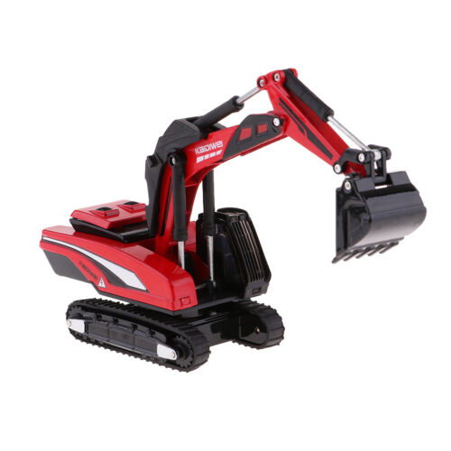 1/87 Scale Die-cast Mini Excavator Digger Engineering Car Model Toy Gifts 