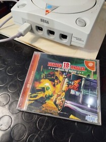 Sega Dreamcast Console + 4 Games +Joypad + Cables Crazy Taxi Virtua Tennis 18whe