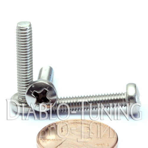 Qty 10 Stainless Steel Phillips pan head Machine Screws M4 4mm x 0.70 x 22mm 