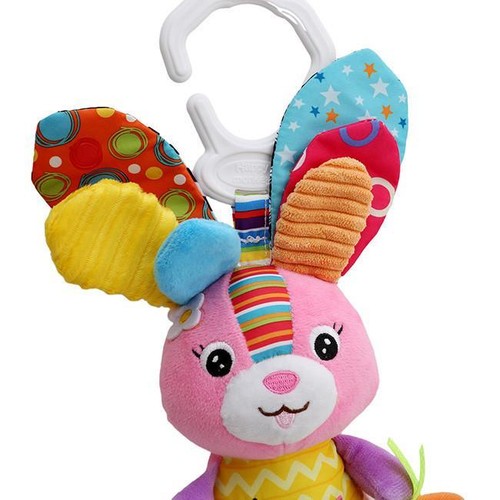 1pc Baby Infant Soft Rattle Cot Bed Pram Hanging Soothing Plush Toy IT