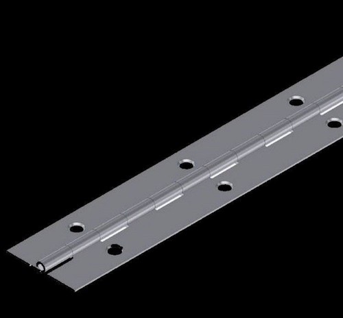 1-1//2/" x 72/" PIANO HINGE Unfinished Aluminum Full Surface Non-removable Pin