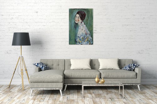 Dekoration Lein Wand Bild Kunstdruck 1917 Bildnis Einer Frau Gustav Klimt Mobel Wohnen Tmp Tozi Media