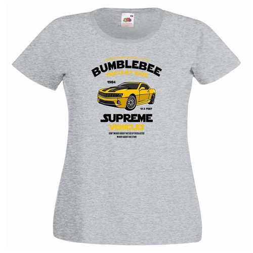 Bumblebee Ladies PRINTED T-SHIRT Transformer Transformers Autobot Car Muscle
