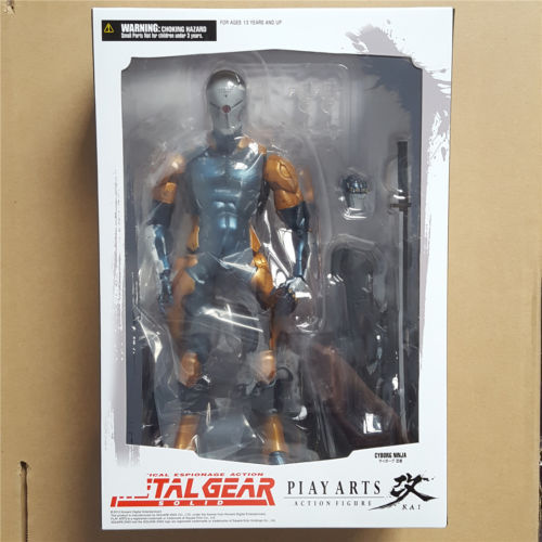 METAL GEAR SOLID PLAY ARTS KAI GRAY FOX CYBORG NINJA PVC ACTION FIGURE WITH BOX