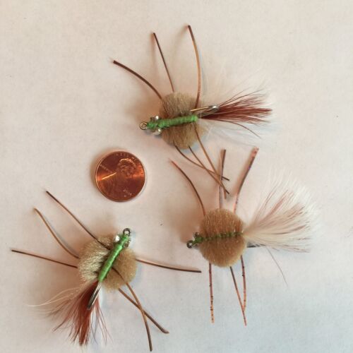 Saltwater Cathy/'s fuyant Crabe Pêche Fly ~ Taille 2 ~ Trois 3 les mouches