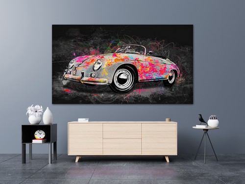 Posters Prints Leinwand Bild Porsche Speedster Auto Abstrakt Wandbild Leinwandbilder Modern Xxl Home Furniture Diy Rpqualitycontrol Com Br
