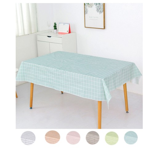 Home PVC Vinyl Tablecloths Plastic Waterproof Dining Party Table Cover Protector