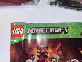 LEGO Minecraft 21130 THE NETHER RAILWAY Complete W/Instruction No Box