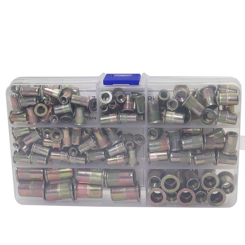 Boeray 145pcs #10-24 #8-32 1//4/"-20 5//16/"-18 3//8/"-16 Insert Rivnut Cap Thread Nut