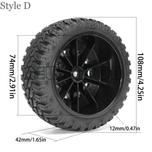 Details about  / Plastic Wheel Rim /& 110MM Tires Tyre FOR 1//10 RC Short-Course Truck TRAXXAS HPI