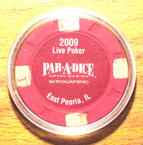 $5 Live Poker Par-A-Dice Casino Chip /"Limited Edition/" 1 Of Only 5000-2009