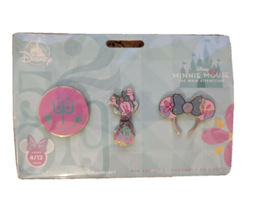 Disney Store Minnie Mouse The Main Attraction Pins  4/12 April Small World 
